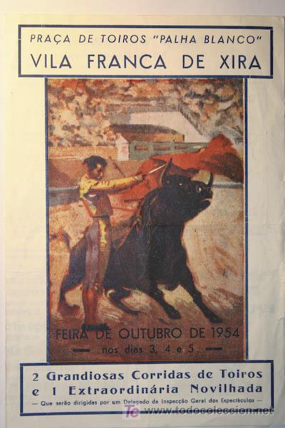 Carteles toros: Programa de toros de mano de Vila Franca de Xira. - Foto 1