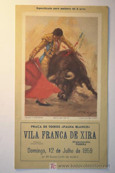 Carteles toros: Programa de toros de mano de  Vila Franca de Xira. - Foto 1