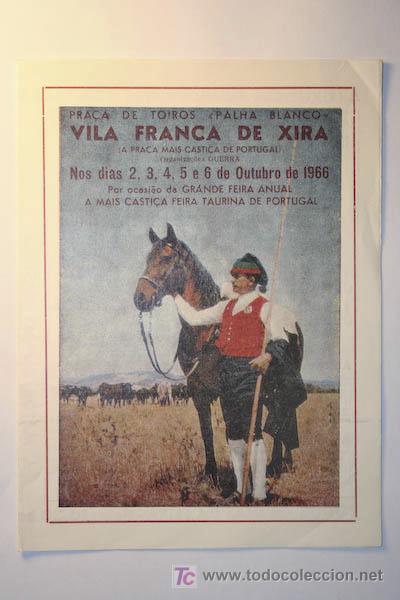 Carteles toros: Programa de toros de mano de  Vila Franca de Xira. - Foto 1