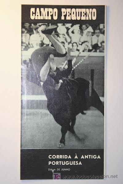 Carteles toros: Programa de toros de mano de Campo Pequeno. - Foto 1
