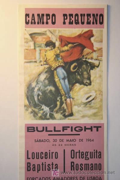 Carteles toros: Programa de toros de mano de Campo Pequeno. - Foto 1