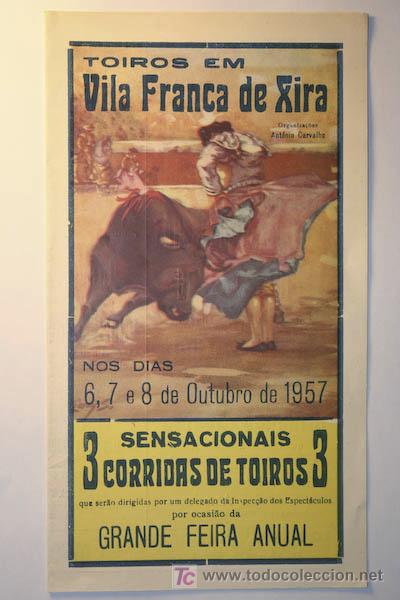 Carteles toros: Programa de toros de mano de Vila Franca de Xira. - Foto 1