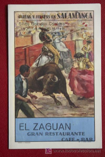 Carteles Toros: Programa de toros de mano de  Salamanca.