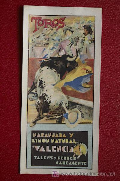 Carteles toros: Programa de toros de mano de  Valencia. - Foto 1