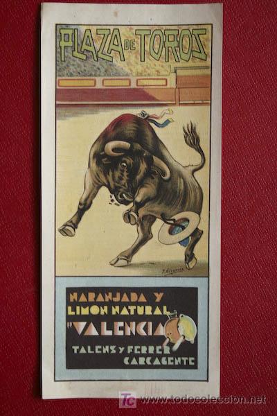 Cartazes Touros: Programa de toros de mano de  Valencia.