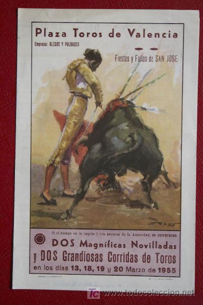 Cartazes Touros: Programa de toros de mano de  Valencia.