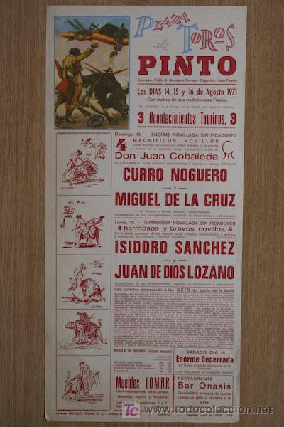 Cartazes Touros: Cartel de toros de Pinto.