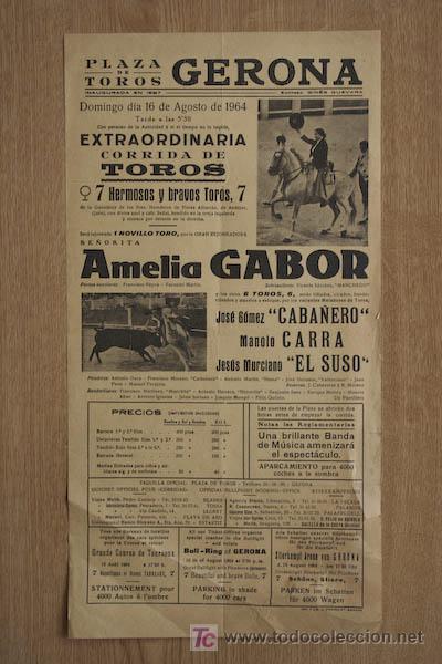 Carteles toros: Cartel de toros de Gerona. - Foto 1