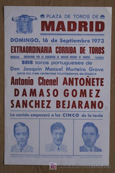 Cartazes Touros: Cartel de toros de Madrid.