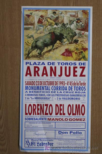 Carteles toros: Cartel de toros de Aranjuez. - Foto 1