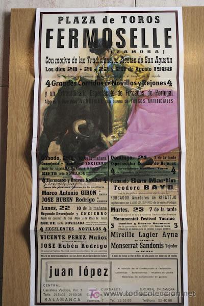 Carteles toros: Cartel de toros de Fermoselle. - Foto 1