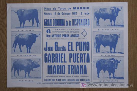 Cartazes Touros: Cartel de toros de Madrid.