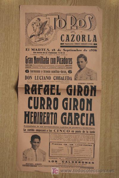 Carteles toros: Cartel de toros de Cazorla. - Foto 1