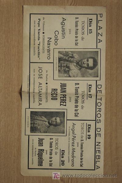 Carteles toros: Cartel de toros de Niebla. - Foto 1