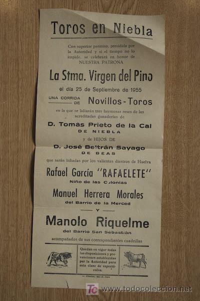 Carteles toros: Cartel de toros de Niebla. - Foto 1