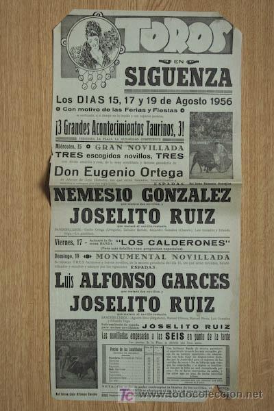 Carteles toros: Cartel de toros de Sig&uuml;enza. - Foto 1