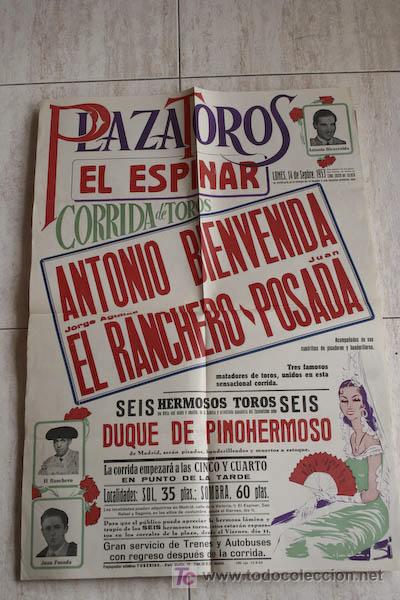 Carteles toros: Cartel de toros de El Espinar. - Foto 1