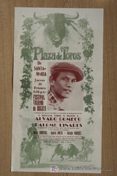 Carteles toros: Cartel de toros de Santa Mar&iacute;a. - Foto 1