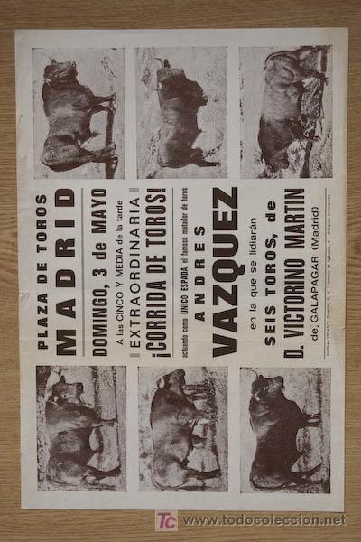 Cartazes Touros: Cartel de toros de Madrid.