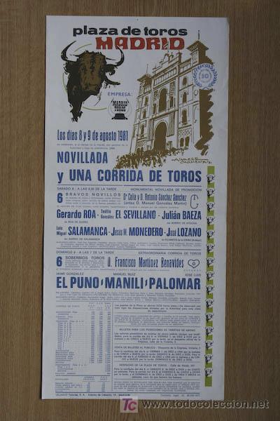 Cartazes Touros: Cartel de toros de Madrid.