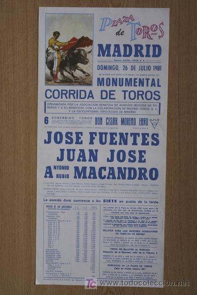 Cartazes Touros: Cartel de toros de Madrid.