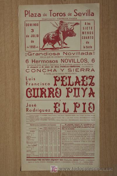 Carteles toros: Cartel de toros de Sevilla. - Foto 1