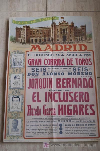 Carteles toros: Cartel de toros de Madrid. - Foto 1