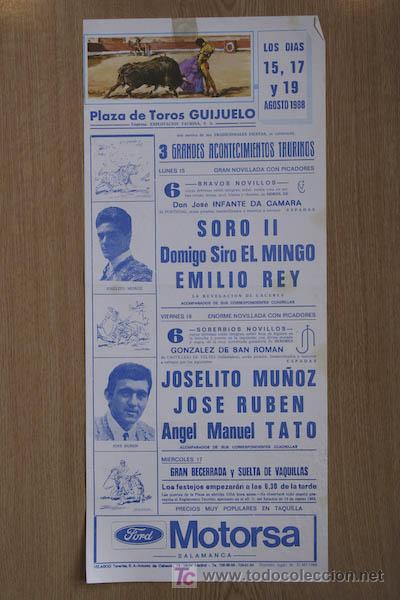 Carteles Toros: Cartel de toros de Guijuelo.