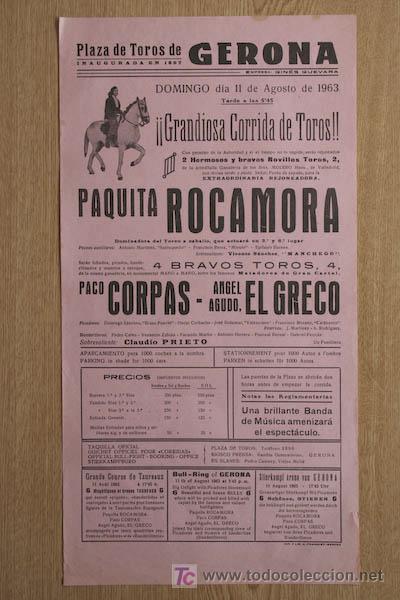 Carteles toros: Cartel de toros de Gerona. - Foto 1