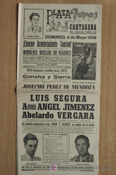 Cartazes Touros: Cartel de toros de Cartagena.