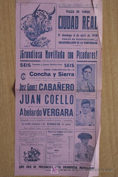 Carteles toros: Cartel de toros de Ciudad Real. - Foto 1