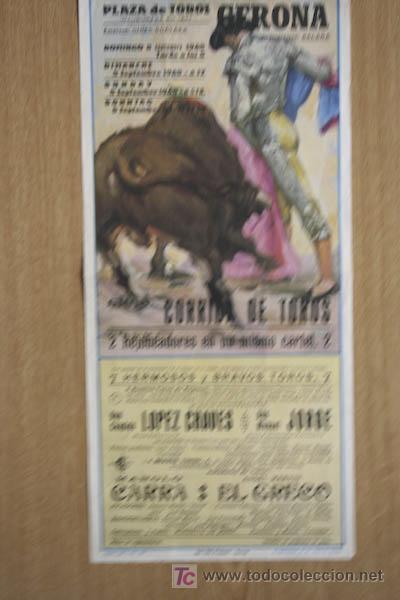 Carteles toros: Cartel de toros de Gerona. - Foto 1