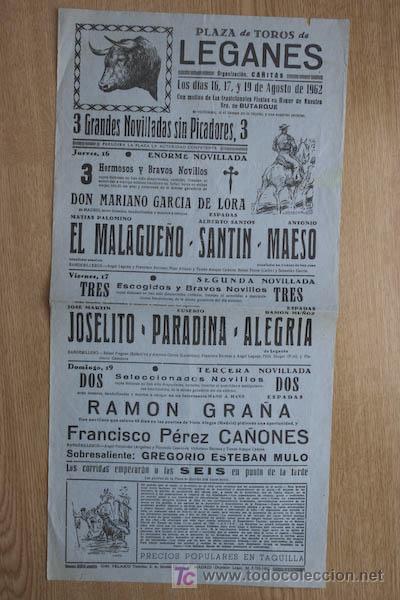 Cartazes Touros: Cartel de toros de Legan&eacute;s.