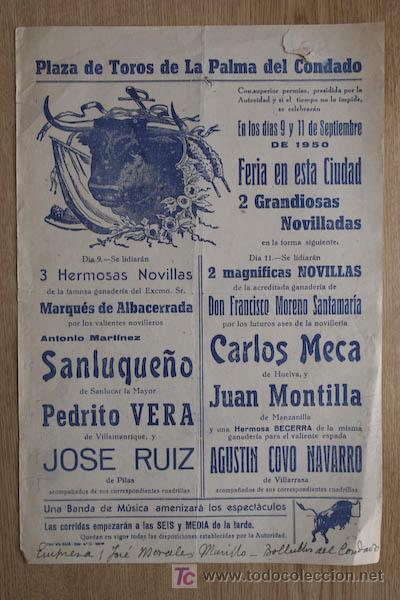 Carteles toros: Cartel de toros de La Palma del Condado. - Foto 1
