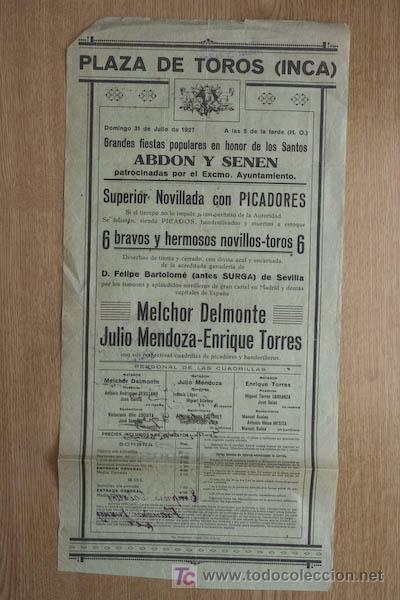 Carteles toros: Cartel de toros de Inca. Palma. - Foto 1