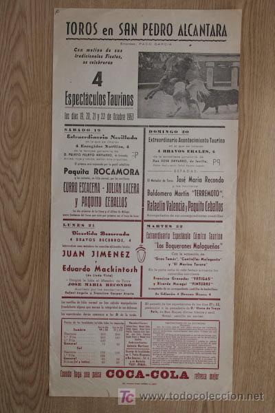 Affissi Tauromachia: Cartel de toros de San Pedro de Alc&aacute;ntara.