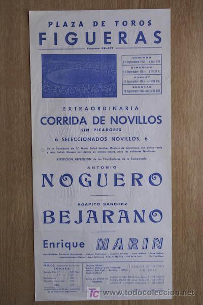 Carteles toros: Cartel de toros de Figueras. - Foto 1