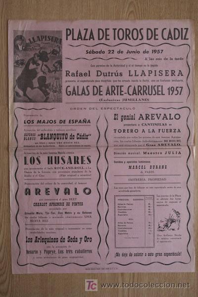 Carteles toros: Cartel de toros de C&aacute;diz. - Foto 1