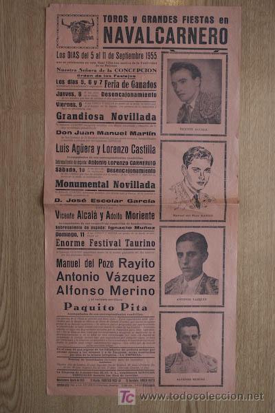 Cartazes Touros: Cartel de toros de Navalcarnero.