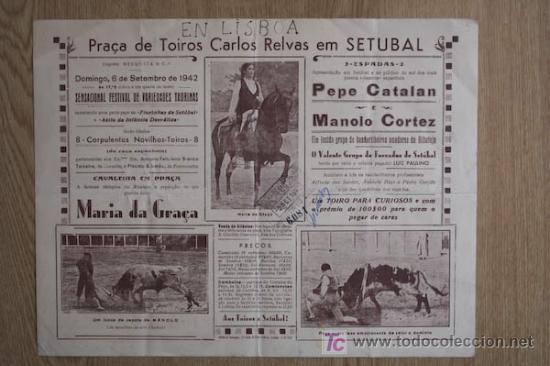 Carteles toros: Cartel de toros de Setubal. - Foto 1