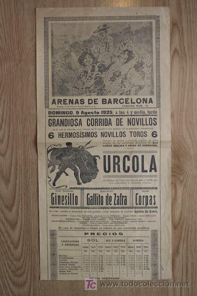 Carteles toros: Cartel de toros de Barcelona. - Foto 1