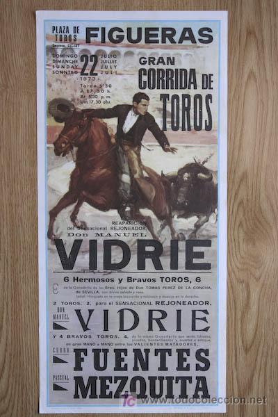 Carteles toros: Cartel de toros de Figueras. - Foto 1
