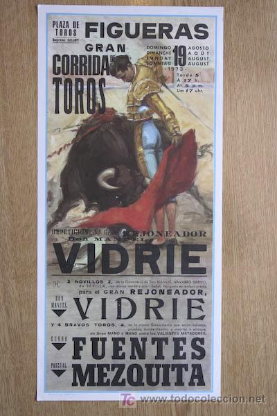Carteles toros: Cartel de toros de Figueras. - Foto 1