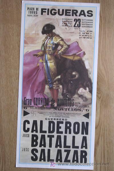 Carteles toros: Cartel de toros de Figueras. - Foto 1