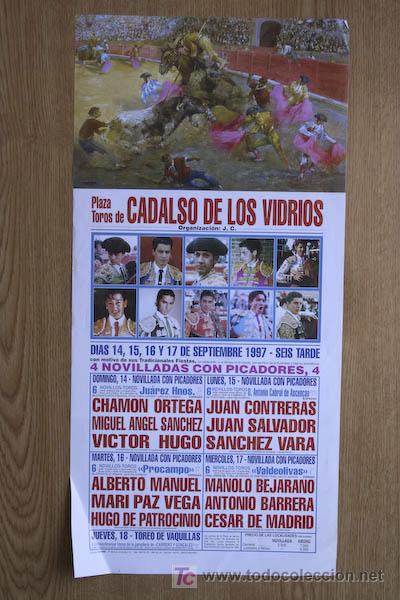 Carteles toros: Cartel de toros de Cadalso de los Vidrios. - Foto 1
