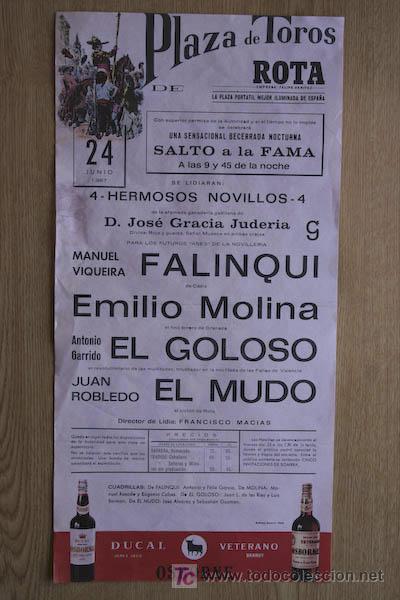 Affissi Tauromachia: Cartel de toros de Rota.