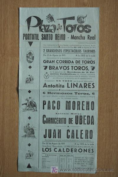 Cartazes Touros: Cartel de toros de Mancha Real.