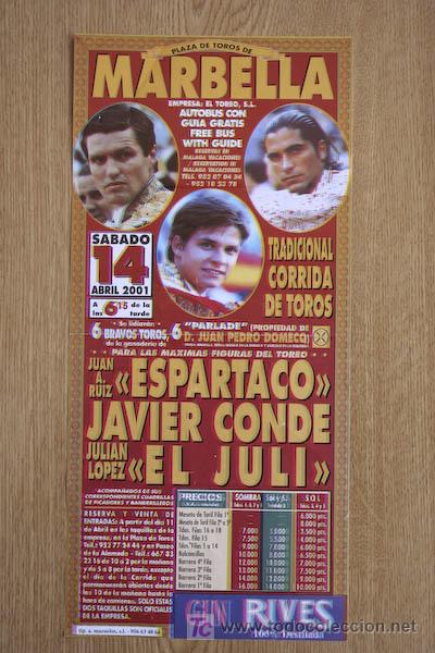 Affissi Tauromachia: Cartel de toros de Marbella.