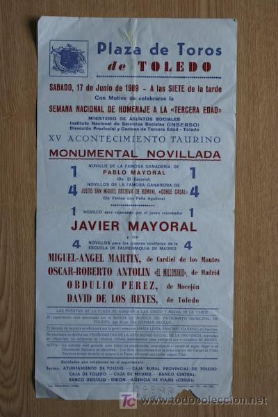Carteles toros: Cartel de toros de Toledo. - Foto 1