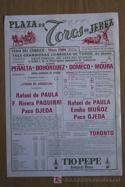 Affissi Tauromachia: Cartel de toros de Jerez.